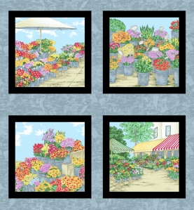 Blocks from our Fresh Market Flowers Panel.